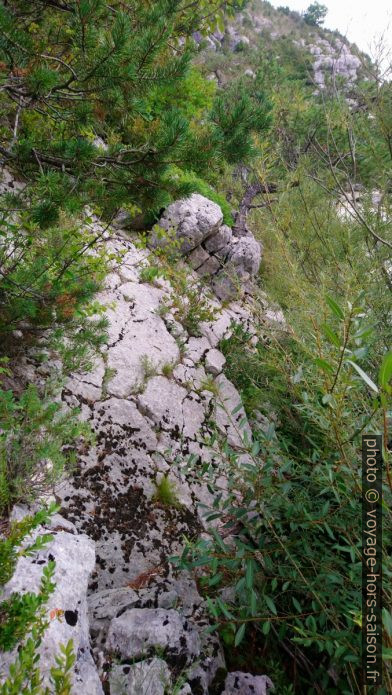 Les rochers reprennent. Photo © André M. Winter