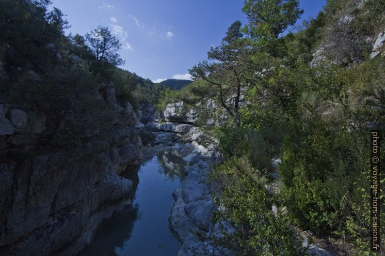 Vue dans les Gorges du Jabron. Photo © André M. Winter