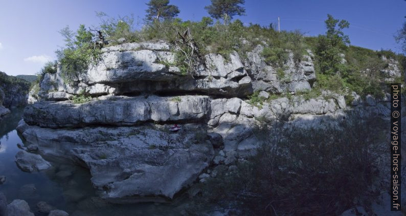 La zone facilement accessible des Gorges du Jabron. Photo © André M. Winter