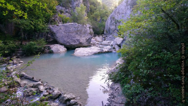 L'Estoublaisse à la sortie des gorges. Photo © André M. Winter