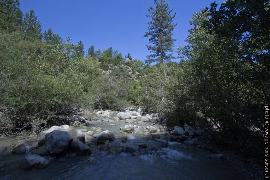L'Estoublaisse à la sortie des gorges. Photo © André M. Winter