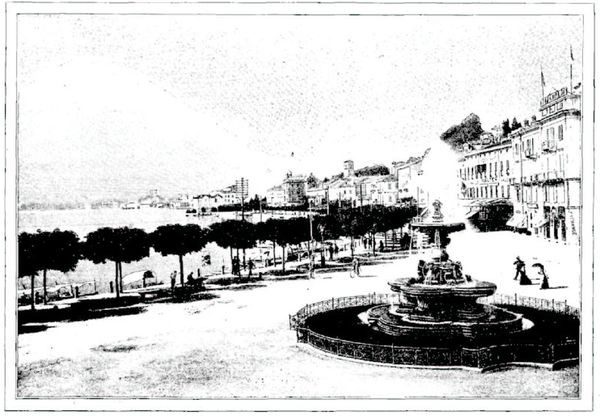 Quais de Lugano et le faubourg Paradiso