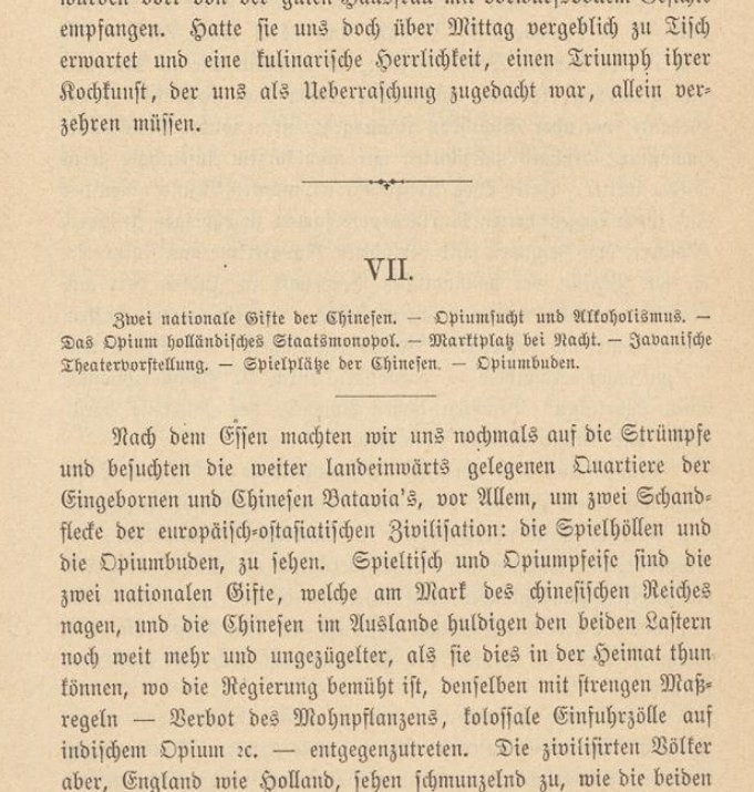 Début du chapitre 8 du livre Briefe aus dem Fernern Osten von E. Haffter