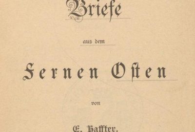 Titre du livre Briefe aus dem Fernern Osten von E. Haffter