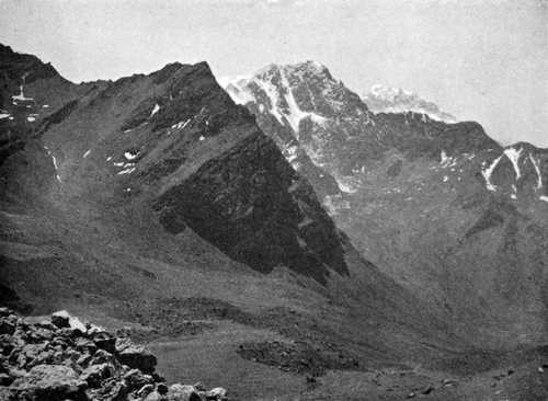 Vue vers l'Aconcagua