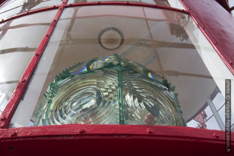 Lentille de Fresnel du phare de Lindesnes. Photo © André M. Winter