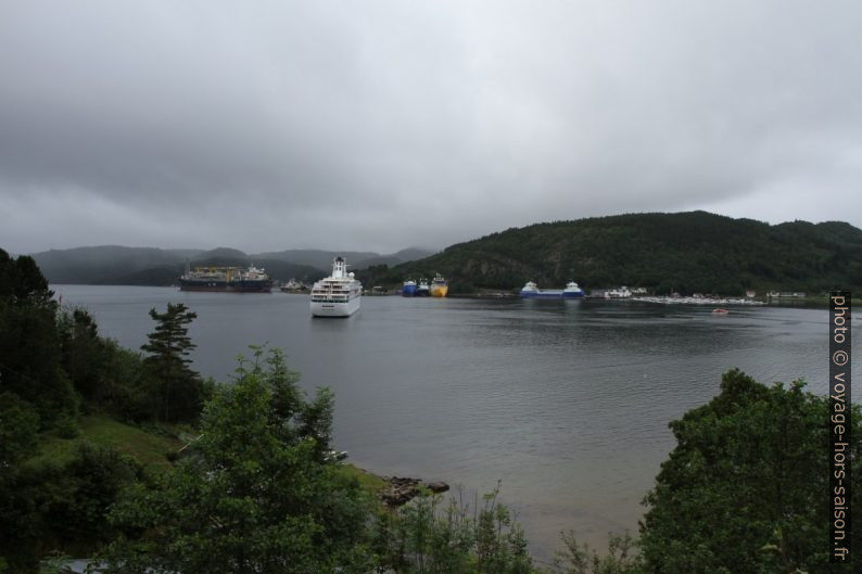 Bateaux industriels, de pêche et de croisière dans le Rosfjord. Photo © Alex Medwedeff