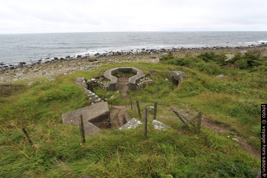 Positions du Mur de l'Atlantique près du phare de Lista. Photo © André M. Winter