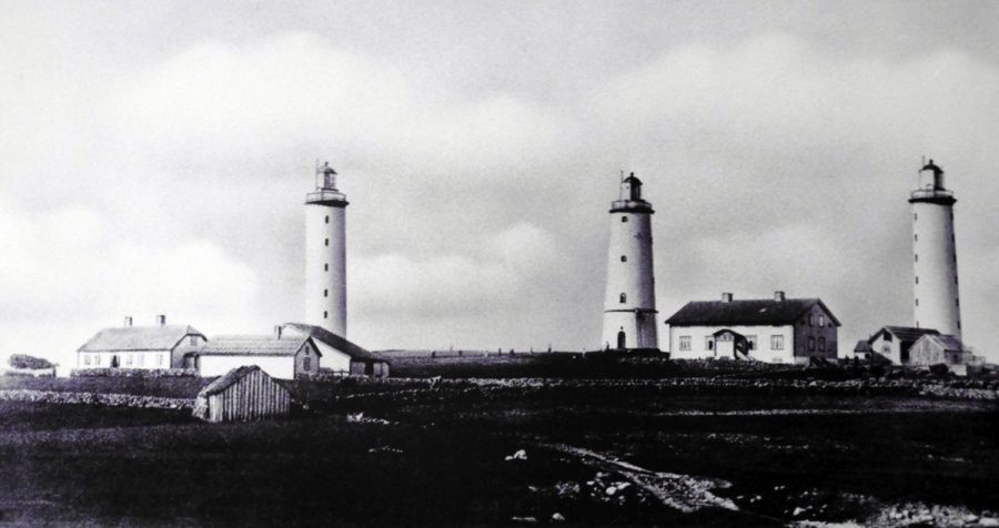 Les trois phares de Lista de 1853 à 1873. Photo © André M. Winter