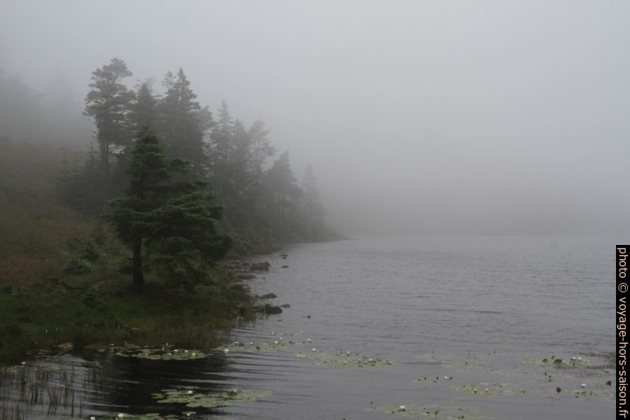 Lac Rudjordsvannet sous la brume. Photo © Nicolas Medwedeff