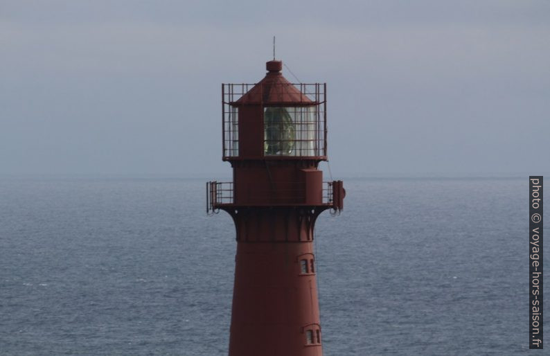 Lanterne et lentille de Fresnel du phare d'Eigerøy. Photo © André M. Winter