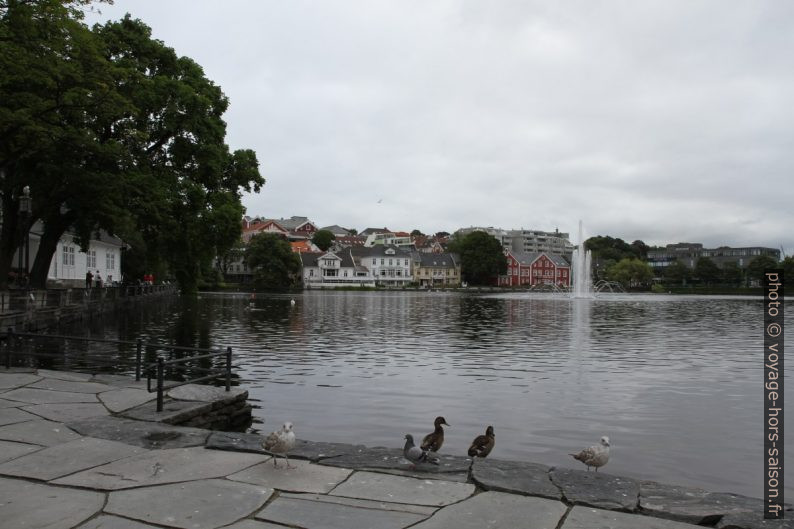 Le lac Breiavatnet dans Byparken. Photo © Alex Medwedeff