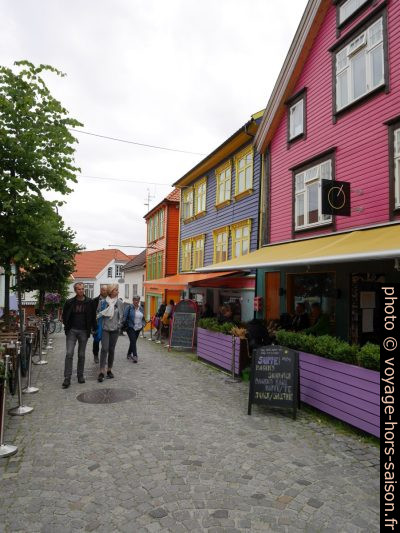 Maisons colorées de la Øvre Holmegate. Photo © Nicolas Medwedeff
