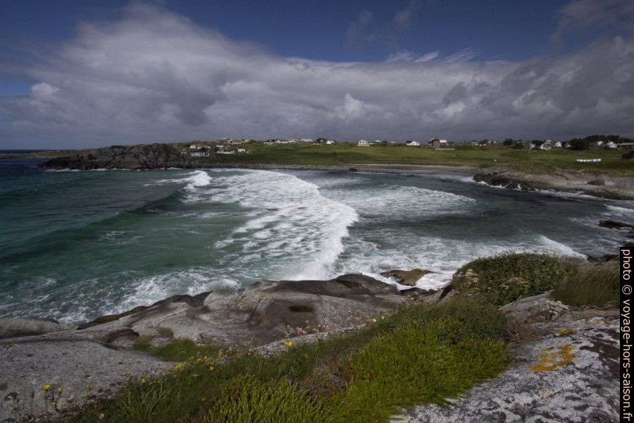 Hemnesvika, Hemnessand et la Mer du Nord par beau temps. Photo © André M. Winter