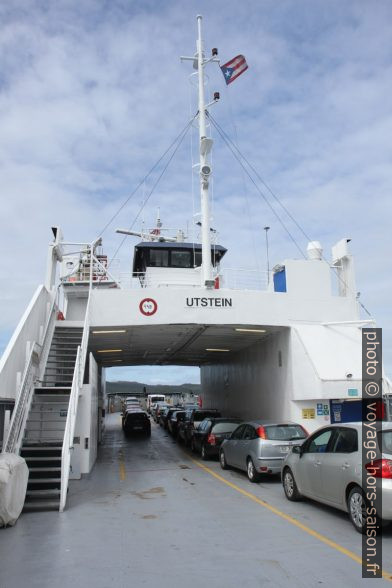 Pont de véhicules du ferry Utstein. Photo © Alex Medwedeff