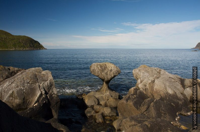 Kannesteinen de Vågsøy vu d'en haut. Photo © Alex Medwedeff