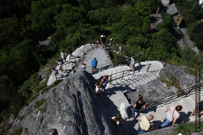 Escalier Fjellstua entre Aksla et Ålesund. Photo © André M. Winter