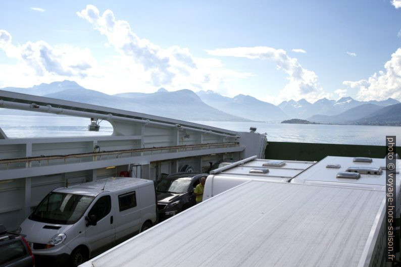 Notre Trafic sur le ferry de Vestnes à Molde. Photo © Alex Medwedeff