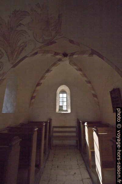 Nef arrière sans portail de l'ancienne église de Højerup. Photo © André M. Winter