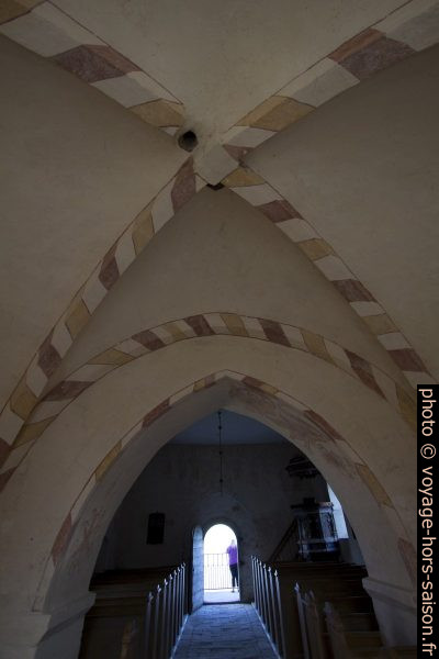 Voûtes croisées dans l'ancienne église de Højerup. Photo © André M. Winter
