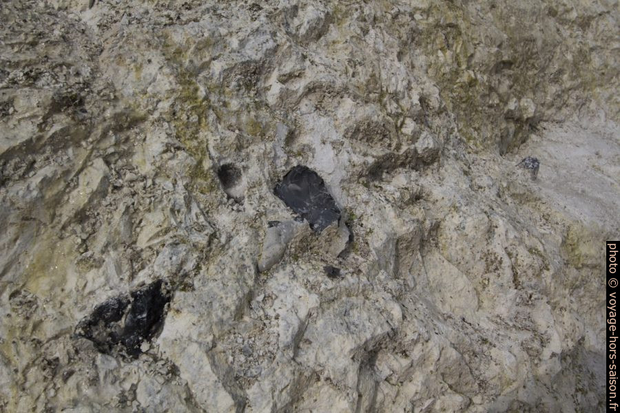 Craie et inclusions de silex de Møns Klint. Photo © André M. Winter