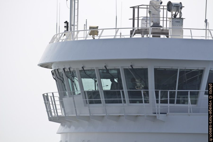 Passerelle de navigation du ferry Schleswig-Holstein. Photo © André M. Winter