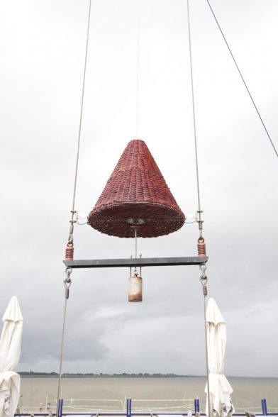 Un cône de l'indicateur historique des marées à Bremerhaven. Photo © André M. Winter