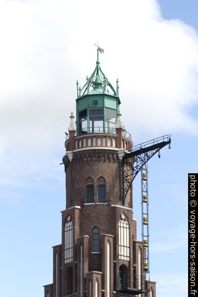 Partie supérieure du phare Bremerhaven Oberfeuer. Photo © André M. Winter