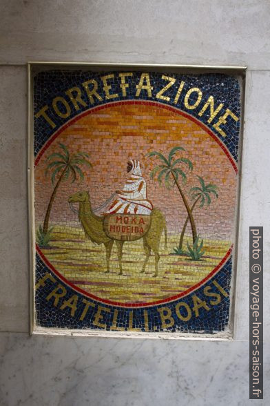 Mosaïque de la Torrefazione Fratelli Boasi. Photo © Alex Medwedeff