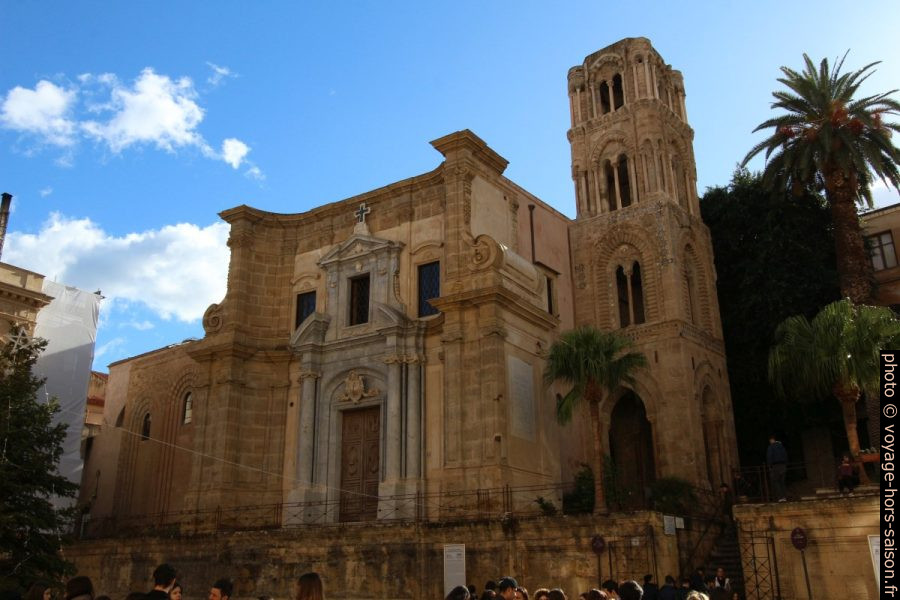 Église de la Martorana vue de la Piazza Bellini. Photo © André M. Winter