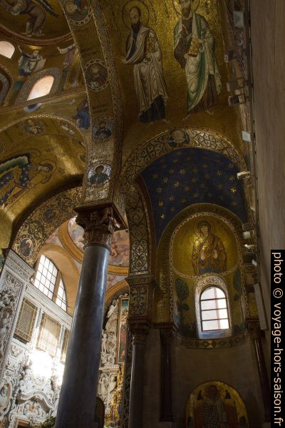 Chapelle latérale droite de l'église de la Martorana. Photo © Alex Medwedeff