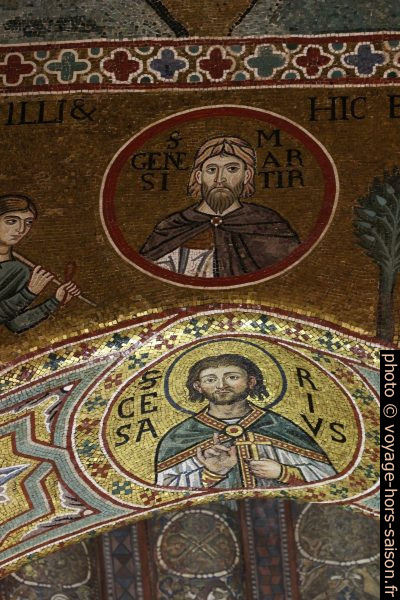 Médaillons de saints dans la Chapelle Palatine. Photo © André M. Winter