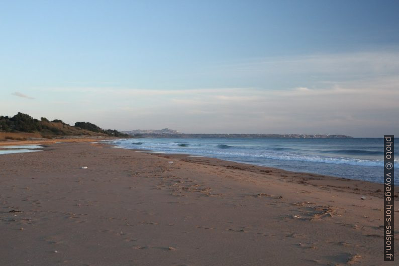 Plage de Foce Belìce vue en direction est. Photo © Alex Medwedeff