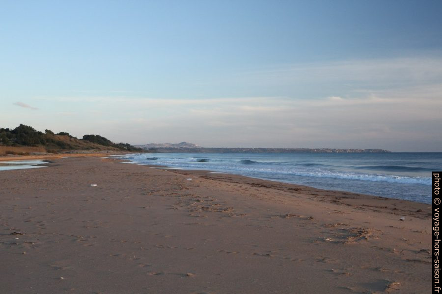 Plage de Foce Belìce vue en direction est. Photo © Alex Medwedeff