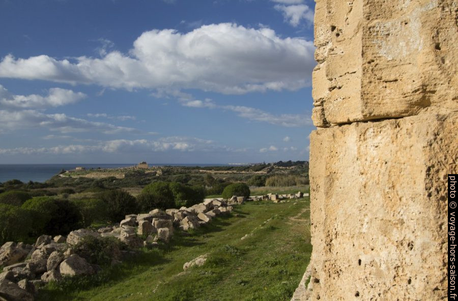 Vue du Temple E vers la colline occidentale de Selinunte. Photo © André M. Winter