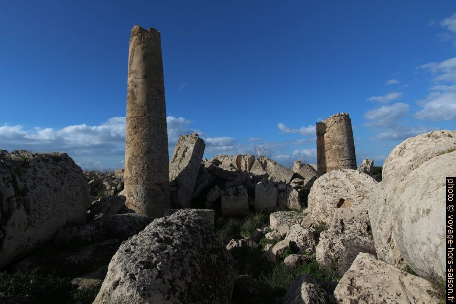 Lu fusu di la vecchia du Temple G de Sélinonte vu du sud. Photo © André M. Winter