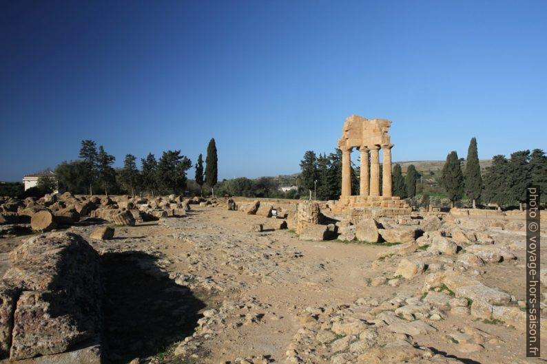 Tambours de colonnes du Temple L. Photo © Alex Medwedeff