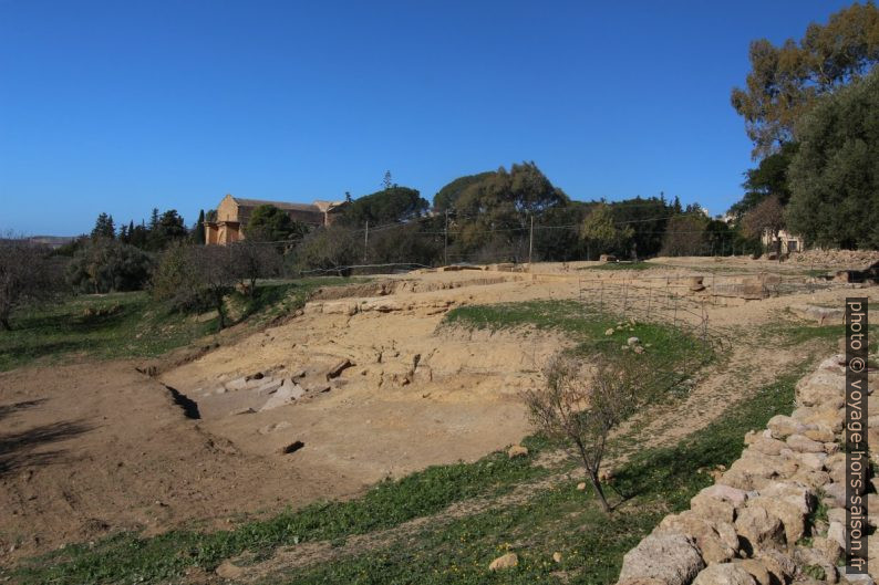 Fouilles à l'est du musée d'Agrigente. Photo © André M. Winter