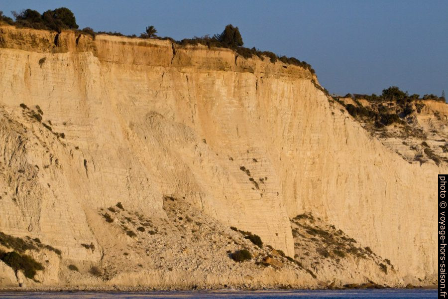 Zone érodée à l'ouest de la Scala dei Turchi. Photo © André M. Winter