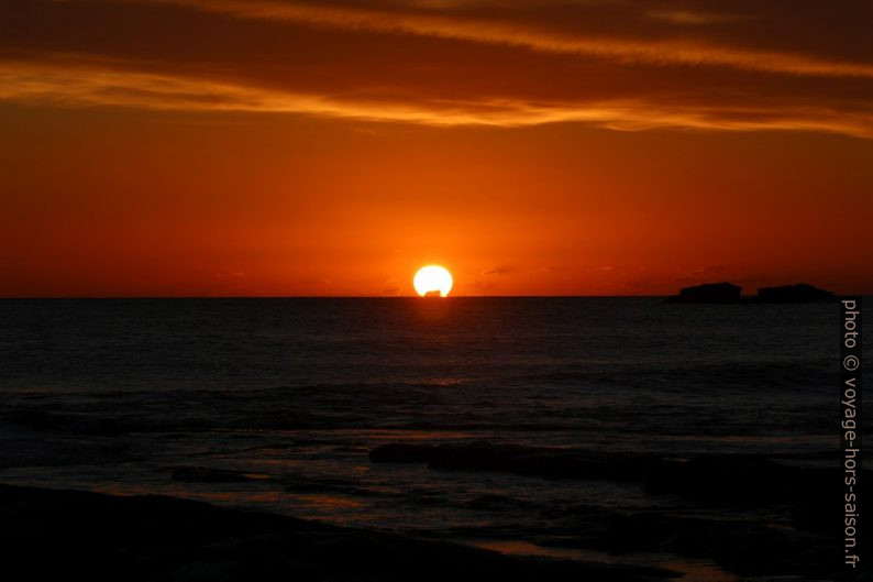 Coucher de soleil à la Plage de Lido Rossello. Photo © André M. Winter