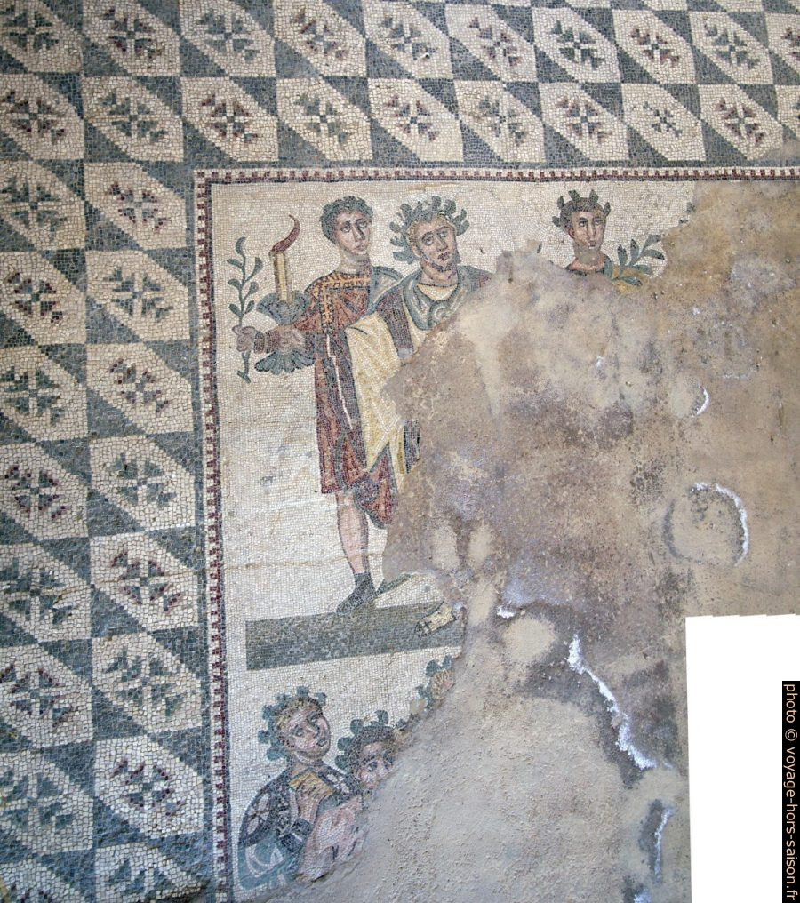 Mosaïque du vestibule de l'adventus dans la Villa romaine du Casale. Photo © André M. Winter