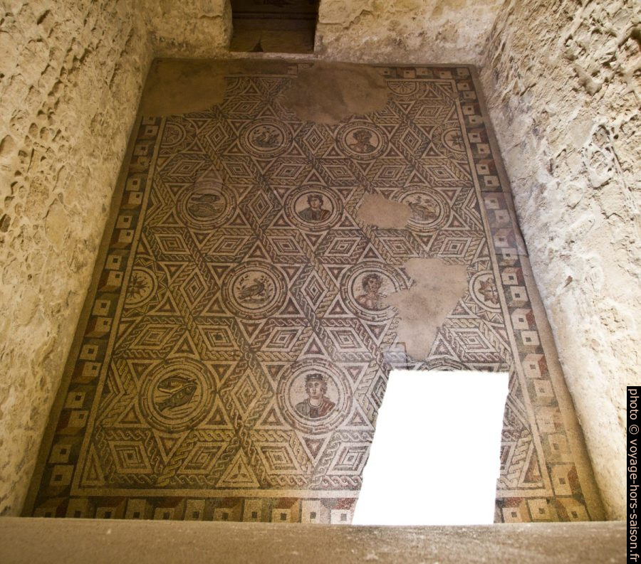 Mosaïque des quatre saisons dans la Villa romaine du Casale. Photo © André M. Winter