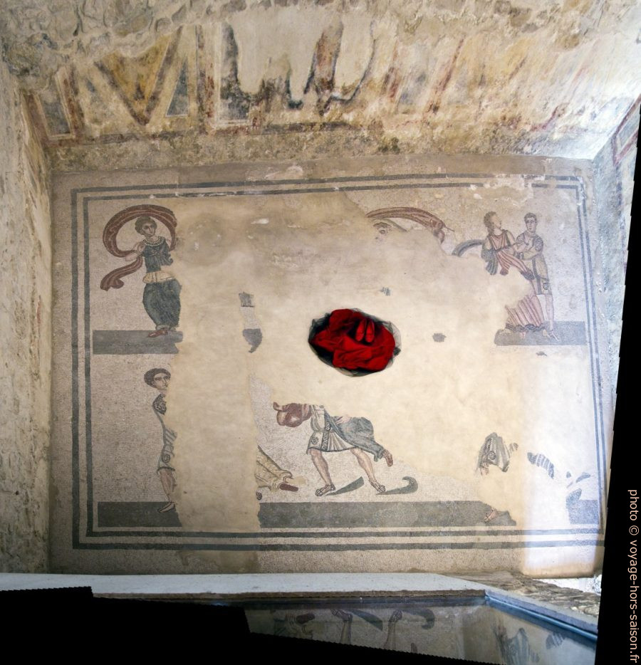 Mosaïque de la Salle de la Danse dans la Villa du Casale. Photo © André M. Winter