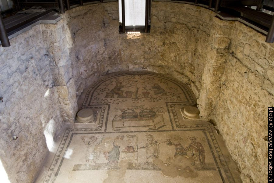 Chambre droite des appartements au sud de la basilique de la Villa du Casale. Photo © André M. Winter