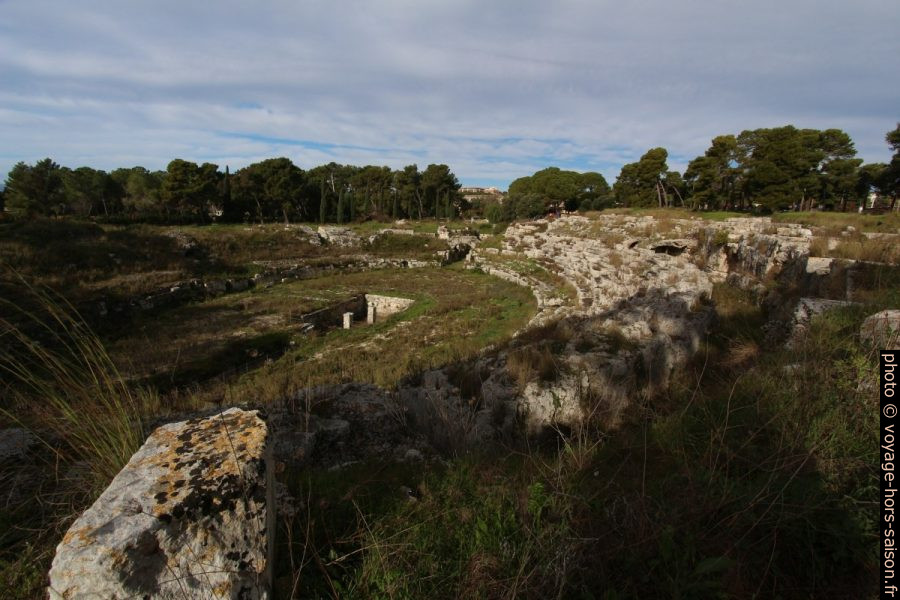 Parties souterraines de l'amphithéâtre romain de Syracuse. Photo © André M. Winter