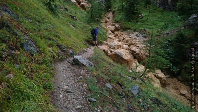 Arrivée au Ruisseau de Poncet après un orage. Photo © André M. Winter