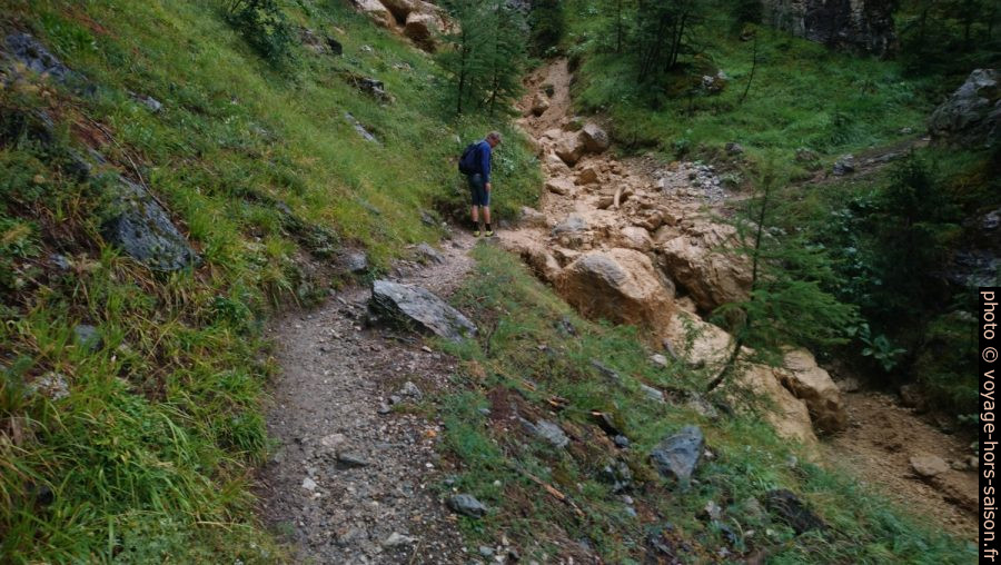 Arrivée au Ruisseau de Poncet après un orage. Photo © André M. Winter