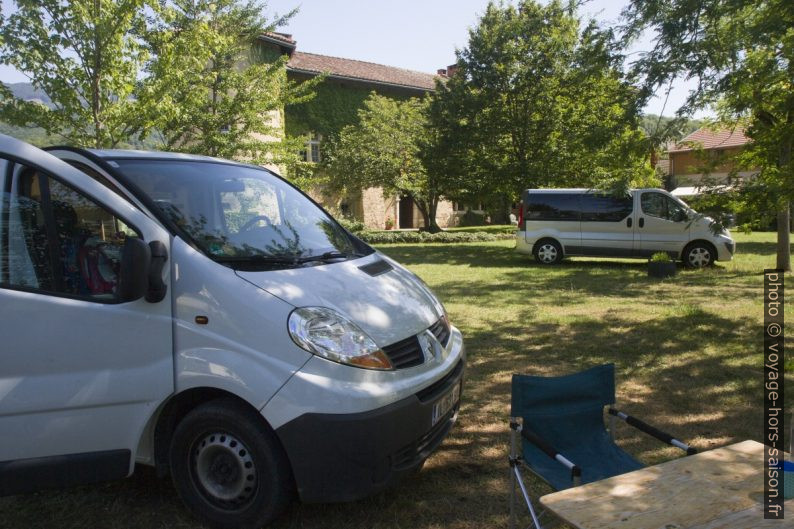 Notre Trafic au Camping du Château de Beauvoir. Photo © Alex Medwedeff