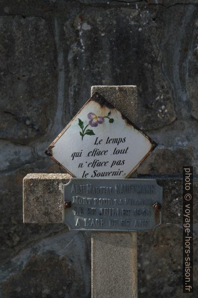 Croix de Martial Kauffmann. Photo © Alex Medwedeff