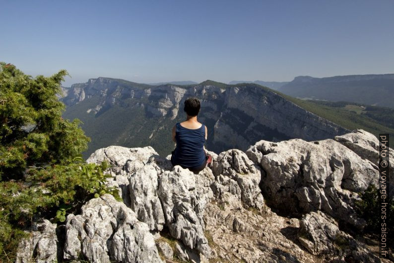 Alex au Belvédère de Revoulat. Photo © André M. Winter